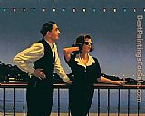 Jack Vettriano Midnight Blue painting